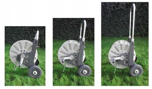 WÓZEK ALU WĄŻ OGRODOWY 4-WARSTWOWY 1/2 50 METRÓW BEST POLSKA ZRASZACZ na Arena.pl