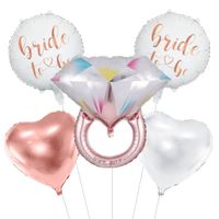 Zestaw balonów na wieczór panieński Bride to Be pierścionek