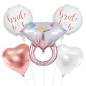 Zestaw balonów na wieczór panieński Bride to Be pierścionek