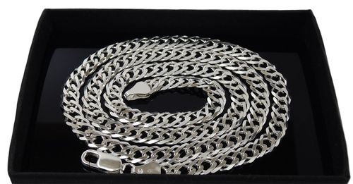 Srebrny Łańcuszek Romby Rombo 6,5mm 60cm + Krzyżyk na Arena.pl