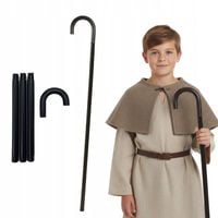 LASKA GENTLEMANA pasterza maga CZARNA SKŁADANA 114 cm przebranie