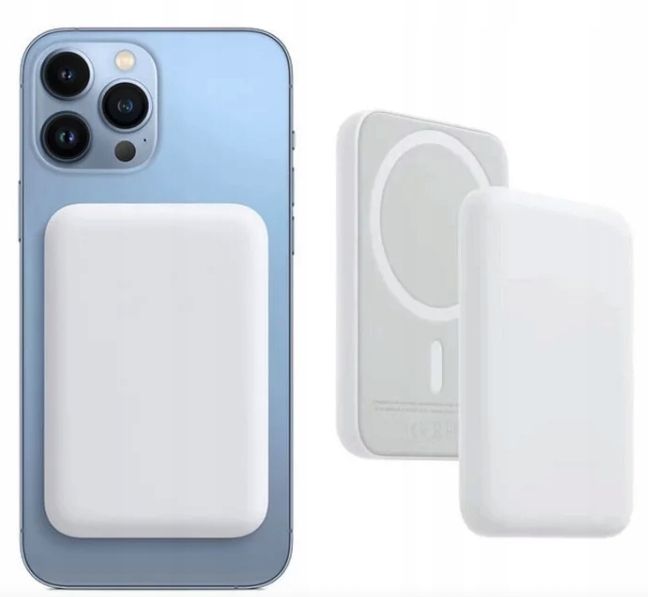 POWERBANK MAGSAFE MAGNES 5000 MAH MOCNY DO TELEFONU BEZPRZEWODOWE ŁADOWANIE zdjęcie 3