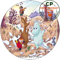 Opłatek waflowy na tort - Muminki