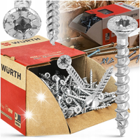 Wkręty Wkręt Meblowy Do Zawiasów Drewna Płyt 3x45 Wurth ASSY 4CS 500 szt