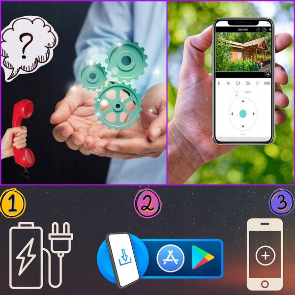 PODWÓJNA KAMERA WIFI IP ZEWNĘTRZNA OBROTOWA ŚLEDZENIE 2X3MPX DOŚWIETLENIE zdjęcie 12