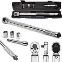 KLUCZ DYNAMOMETRYCZNY 1/2" 28-210NM + 3 CHROMOWANE NASADKI 17 19 21mm