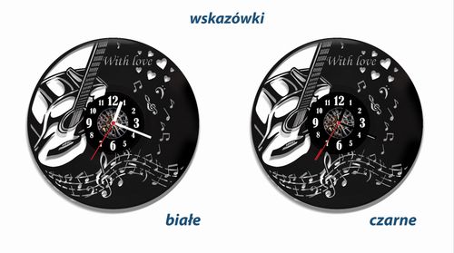 Zegar ścienny z płyty winylowej Gitara 57.2 na Arena.pl