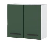 Szafka Kuchenna Wisząca Modułowa 80cm Blande Biała Butelkowa Zieleń