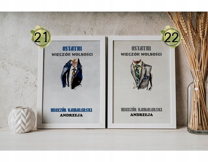 PREZENT NA WIECZÓR KAWALERSKI PAMIĄTKA OBRAZEK A4 IKWK zdjęcie 7