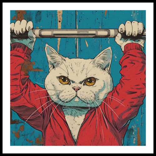 Plakat 80x80cm Mistrz Ciężarów na Arena.pl