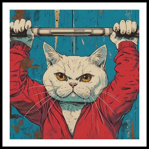 Plakat 80x80cm Mistrz Ciężarów zdjęcie 3