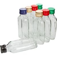 butelka  szklana 8szt.  piersiówka 100ml