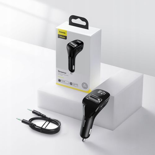 Baseus Transmiter Fm Bluetooth Ładowarka 2Xusb Aux na Arena.pl