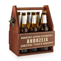 NOSIDEŁKO na PIWO Skrzynka otwieracz GRAWER