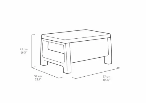 MEBLE OGRODOWE CORFU SET ZESTAW TECHNORATTAN. BRĄZ na Arena.pl