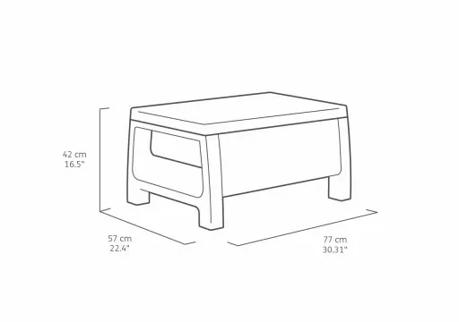 MEBLE OGRODOWE CORFU SET ZESTAW TECHNORATTAN. BRĄZ zdjęcie 4