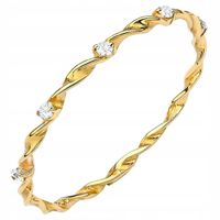 ZŁOTY PIERŚCIONEK 333 Przeplatany z CYRKONIAMI r16