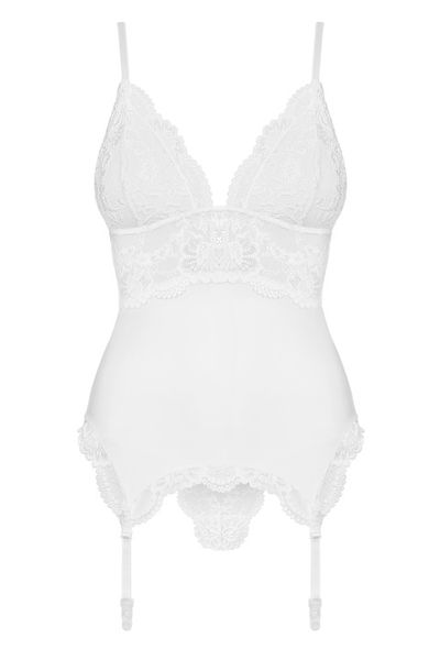 Obsessive gorset i stringi 810-COR Biały, L/XL zdjęcie 4