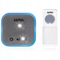 ZAMEL ST-935 DZWONEK BEZPRZEWODOWY 150m FOXTROT II 230V PRZYCISK BATERYJNY