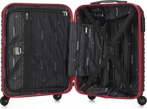 Nowoczesna Mała walizka WITTCHEN 56-3A-311 bordowa na Arena.pl