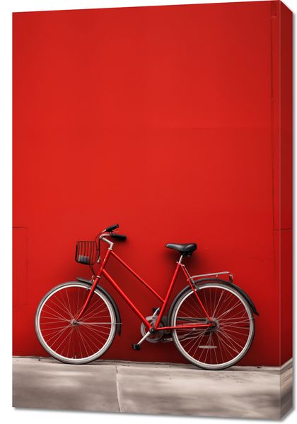 Obraz 60x90cm Czerwony Rower zdjęcie 1