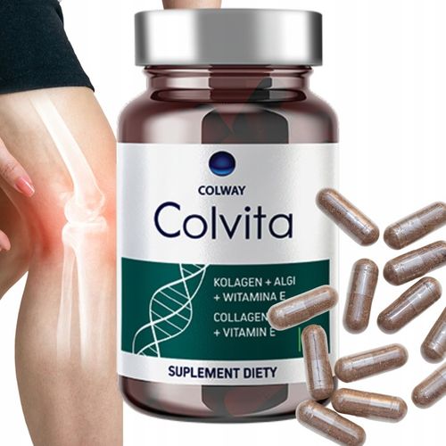 Kolagen liofilizowany Zdrowe Stawy Mocne Kości Algi Wit.E Colvita 60 Colway na Arena.pl