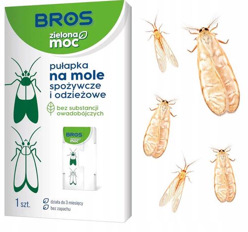 bros - zielona moc pułapka na mole spożywcze i odzieżowe - 10 szt. na Arena.pl