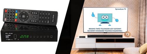 TUNER DEKODER DVB-T2 TV NAZIEMNEJ H.265 HEVC FULL HD USB HDMI BATERIE na Arena.pl