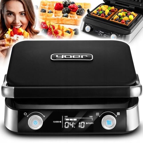 Gofrownica Yoer 2 duże gofry +5 automatycznych prog. + Regulacja na Arena.pl