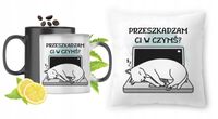 Kotki Zestaw Kubek Magiczny + Poduszka Z Nadrukiem Ze Zdjęciem