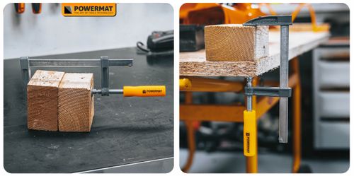 ŚCISK STOLARSKI ŚRUBOWY ZACISK 150x50 MM TYP F STALOWY DO DREWNA WARSZTATU na Arena.pl