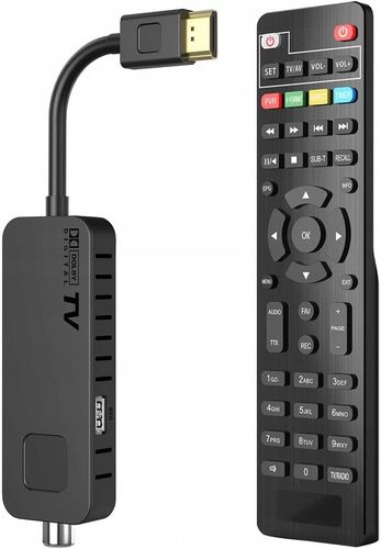 DEKODER TUNER TV HD DVB-T2 i DVB-C HEVC H.265 MINI STICK NAGRYWANIE na Arena.pl