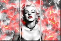 60 90CM OBRAZ 3 ELEM MARYLIN MONROE DRUK PŁÓTNO RAMA