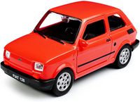 Model samochodu Welly Fiat 126p czerwony 1:32 złożony