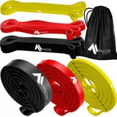 ZESTAW 3 GUM DO ĆWICZEŃ POWER BAND TAŚMY OPOROWE TRENINGOWE FITNESS