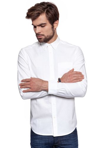 WRANGLER LS BUTTON DOWN SHIRT WHITE W5874BM12 S na Arena.pl