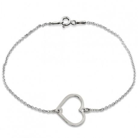 SREBRNA BRANSOLETKA CELEBRYTKA SERDUSZKO PRÓBA SREBRA 925 na Arena.pl