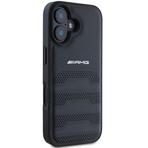 AMG AMHCP16SGSEBK iPhone 16 6.1" czarny/black hardcase Leather Debossed na Arena.pl