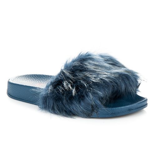 Niebieskie Klapki Fluffy r.41 na Arena.pl