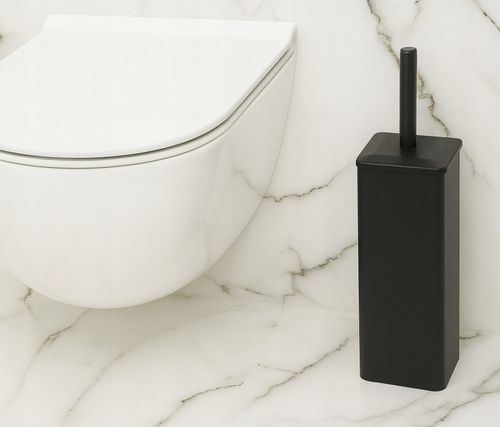 Szczotka do WC toalety łazienki czarna zamknieta loft łazienkowa toaletowa na Arena.pl