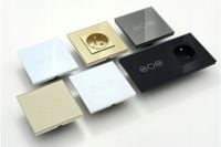 Włącznik dotykowy szklany sterownik rolet żaluzji karniszy WIFI TUYA biały