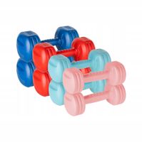 2 x Hantelki bitumiczne zestaw hantli 20kg 2x1kg 2x2kg 2x3kg 2x4kg REBEL