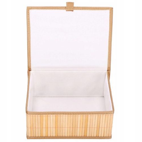 3x ORGANIZER BAMBUSOWY NA BIURKO KOSMETYKI 3 POJEMNIKI PUDEŁKA DO na Arena.pl