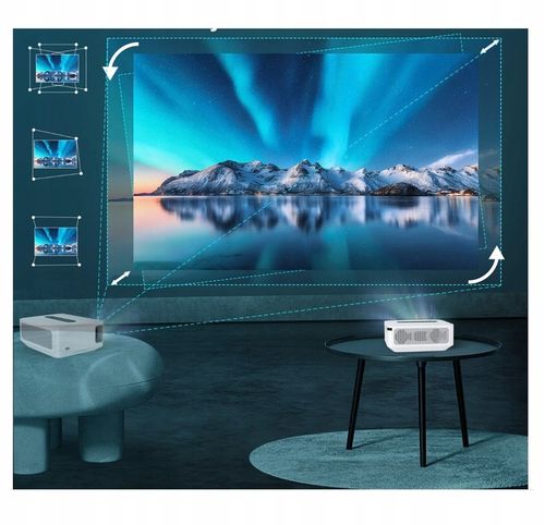 Projektor Rzutnik Full HD 4K 12000lm WiFi Android + Torba + Kabel HDMI 1m na Arena.pl