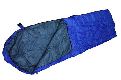 Śpiwór z kapturem niebieski na Arena.pl