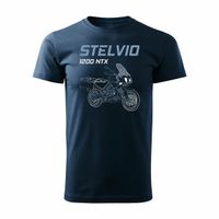 Koszulka z Moto Guzzi Stelvio 1200 NTX męska granatowa REGULAR S