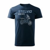 Koszulka z Moto Guzzi Stelvio 1200 NTX męska granatowa REGULAR M
