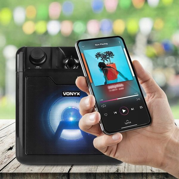 Głośnik bluetooth z perkusją LED AUX MIC KARAOKE zdjęcie 4