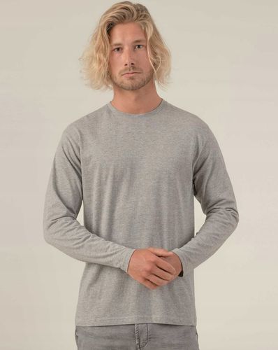 Podkoszulek męski z długim rękawem BAWEŁNIANY SZARY bez ocieplenia na Arena.pl