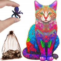 Puzzle Drewniane Układanka Klocki dla Dzieci Dorosłych Gra Logiczna Prezent